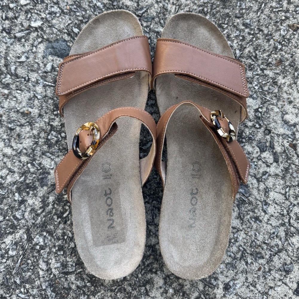 Naot Anabel Sandals Women's Size 10 (EU 41) Caramel Brown Wedge Slide On Comfort - Picture 6 of 12